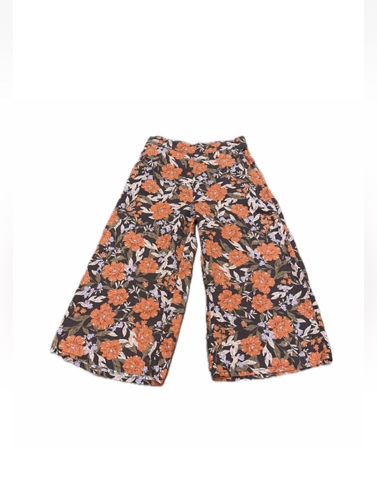 Haute Hippie Pants - Haute Hippie Pants 100% Linen Floral Wide Leg Cropped Pants Size L Resort Vaca
